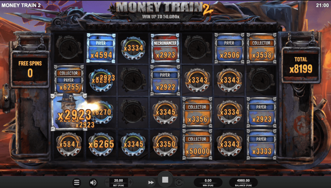 бонус в слоте Money Train 2 в казино